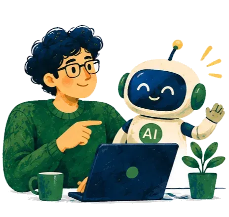 Trợ lý AI Nhân sự của Việt Tâm bên máy tính